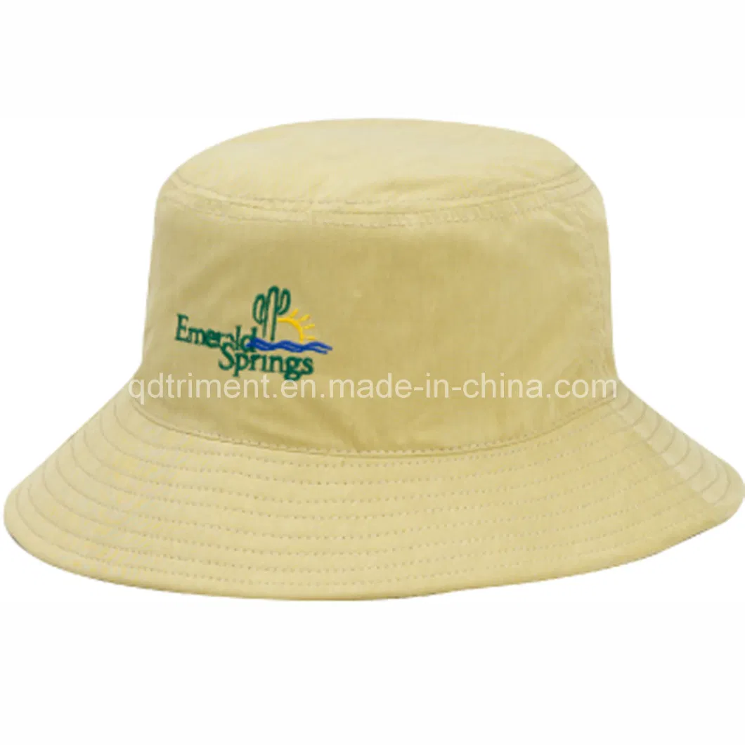 Washed Contrast Binding Twill Sport Fishing Bucket Hat (TRBH016)