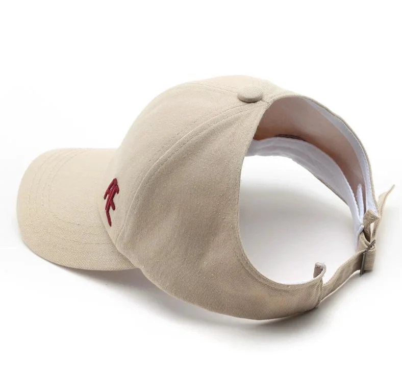 Women&prime; S Korean Version Japanese Sunscreen Shade Outdoor Sports Cap Can Be Tied Ponytail Baseball Cap Empty Top Cap