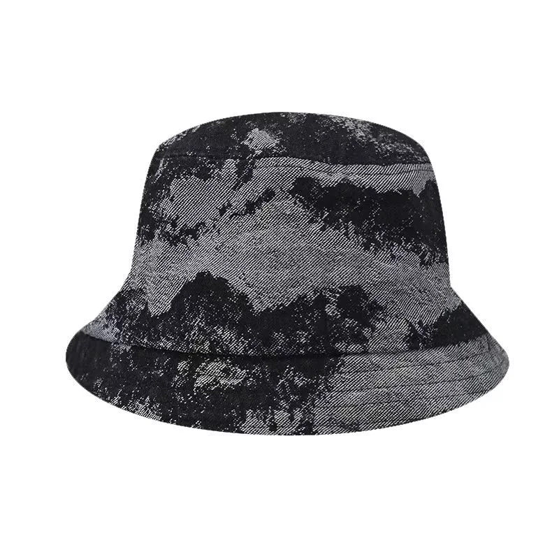 Denim Jacquard Fabric Bucket Hat