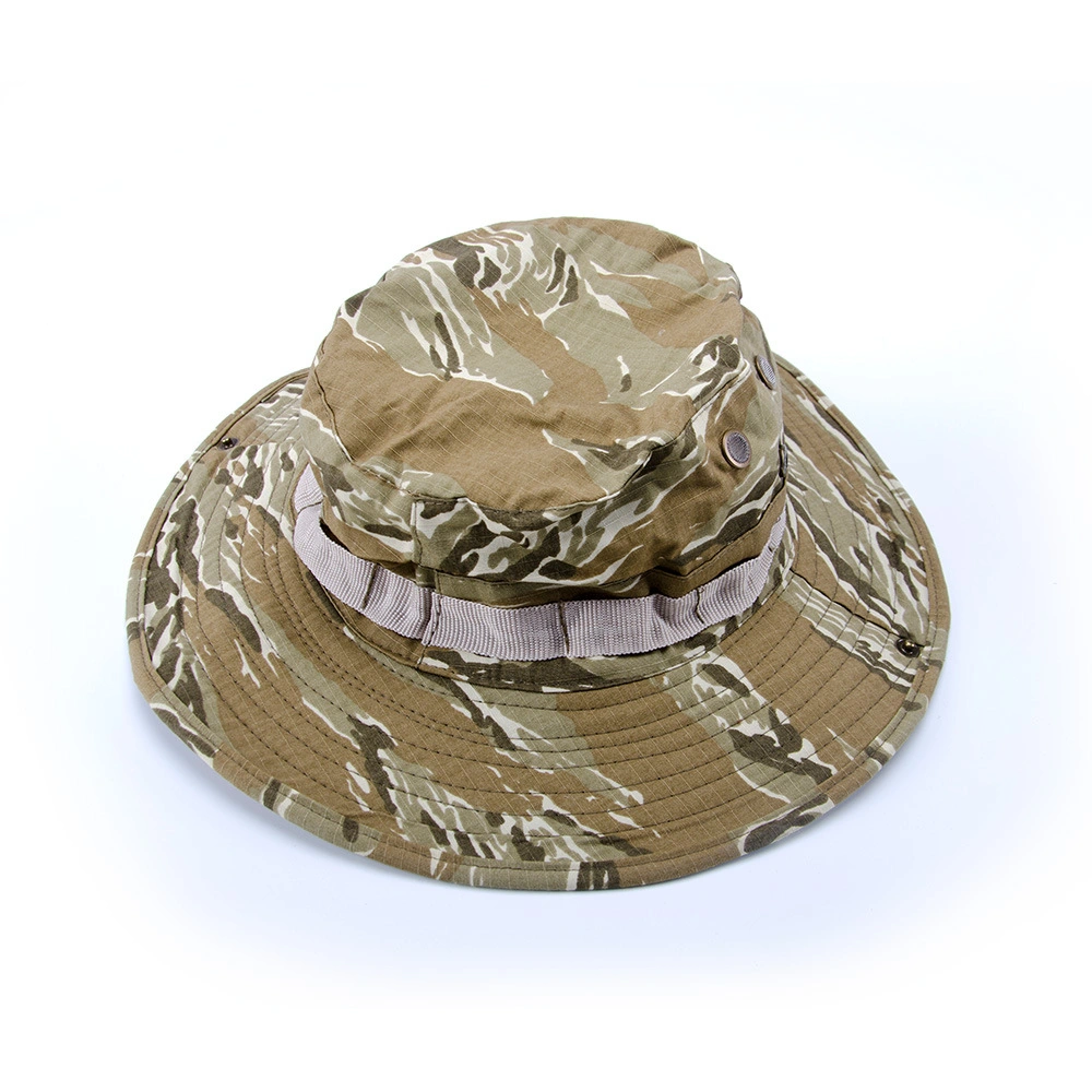 Outdoor Summer Wide Brim Boonie Hat Military Camo Sun Cap