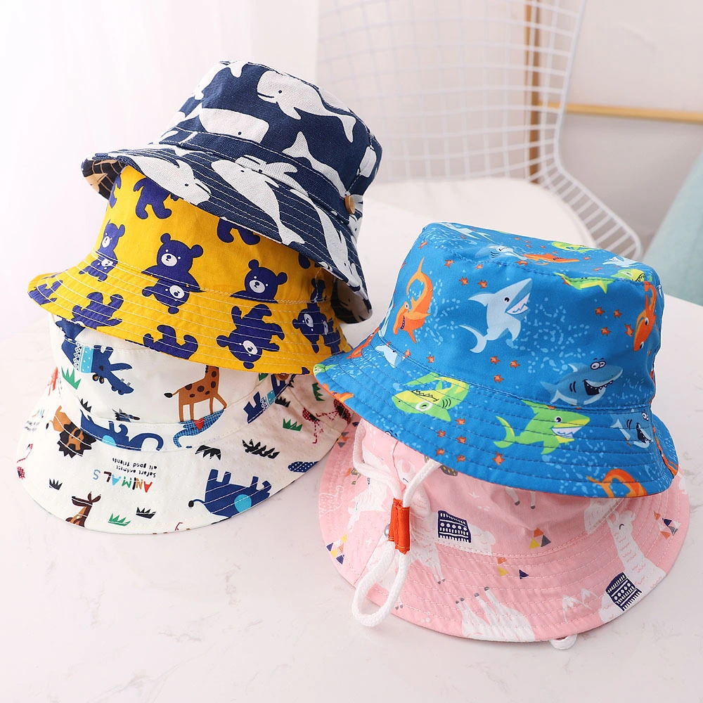 Multiple Cartoon Patterns Kids Bucket Hat Casual Outdoor Bucket Hat