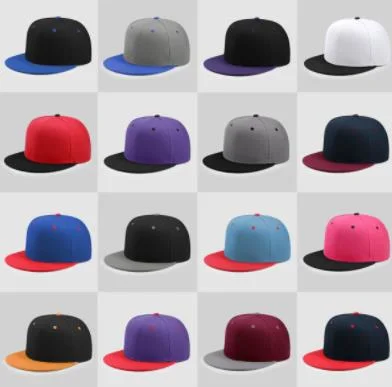 Wholesale Flat Brim Custom High Profile Hiphop Street Leisure Snapback Cap