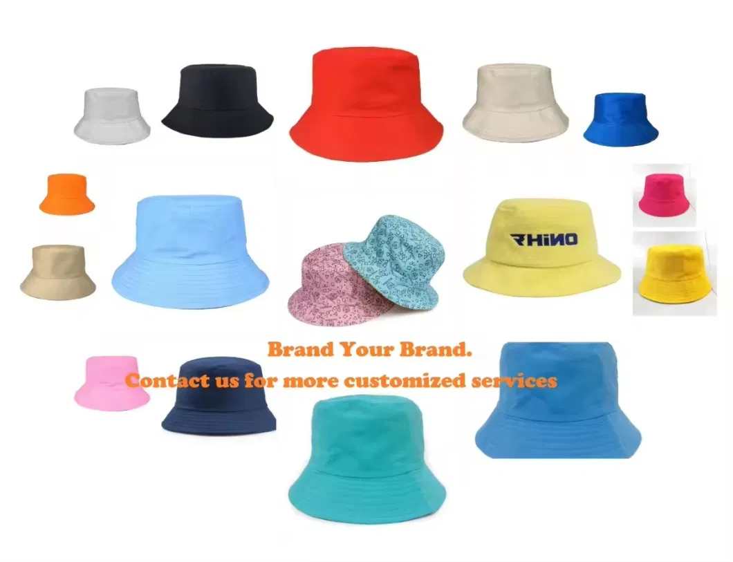 European American Style Personalized Sun Bucket Hat for Women