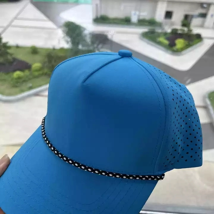 3hn10 Blank Mens Custom 5 Panel Tennis Rubber Dry Fit Golf Structured Rope Baseball Sport Melin Perforated Waterproof Cap Hat