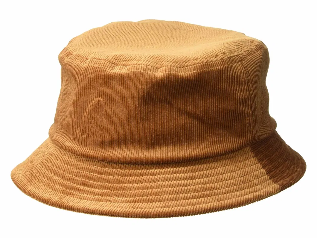 Wholesale Custom Classical Outdoor Dad Hat Warm Downturned Brim Flat Crown Corduroy Hat