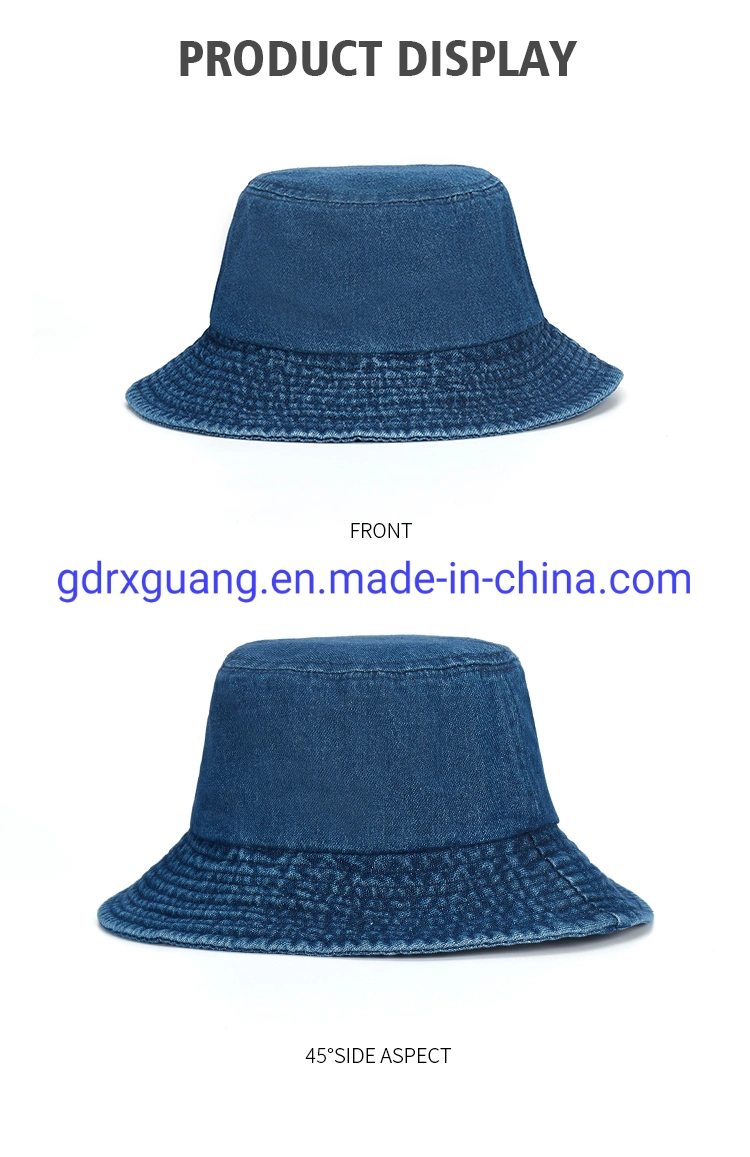 Blank Jean Denim Sun Hat Custom Fishing Bucket Hats