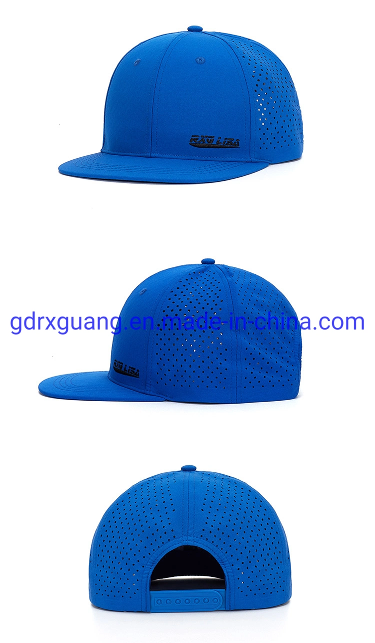 Wholesale Waterproof 6 Panel Flat Brim Embroidery Hip Hop Snapback Caps