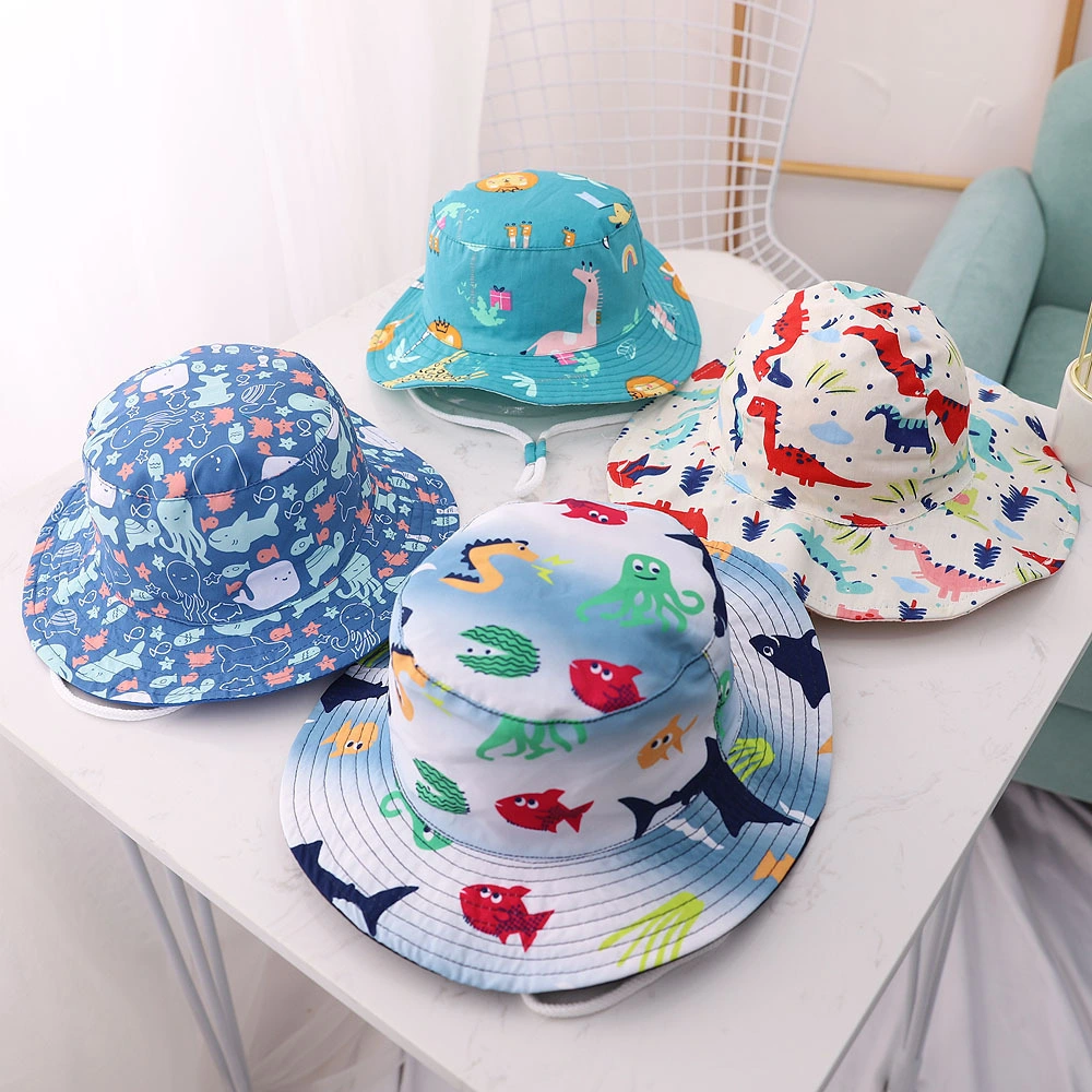 Multiple Cartoon Patterns Kids Bucket Hat Casual Outdoor Bucket Hat