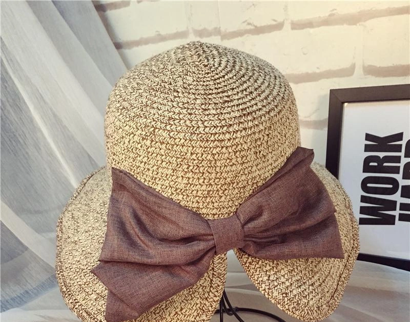 Panama Straw Fashion Sun-Proof Adults Wheat Outdoor Wholesale Embroidered Beach Straw Hat