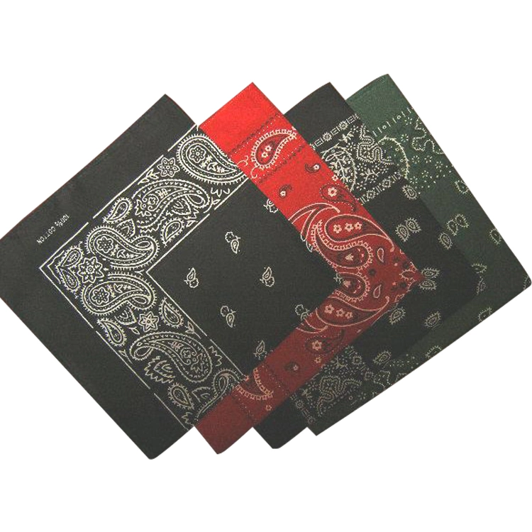 Paisley Skull Flame Novelty Camouflage Cotton Bandana with Available Design