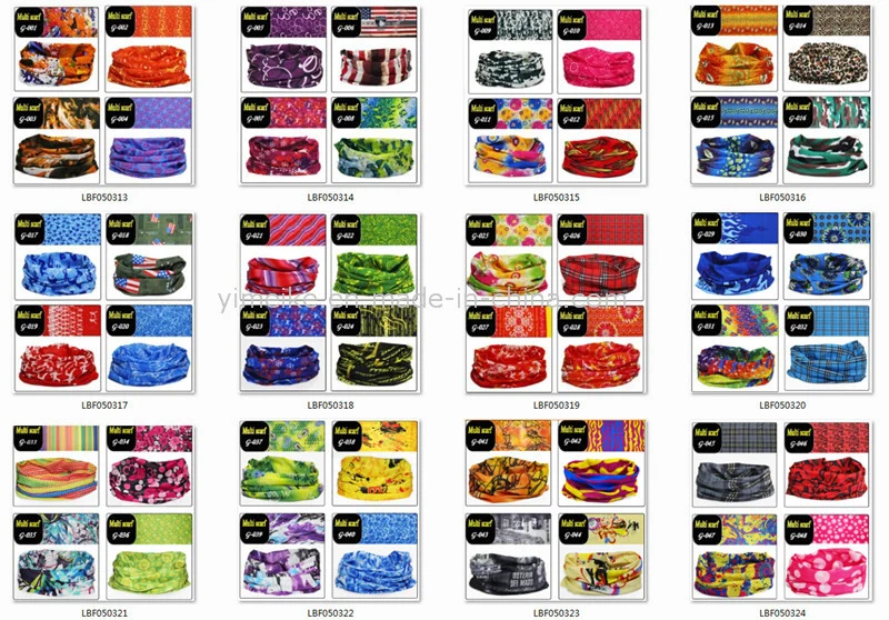 Hot Polyester Microfiber Multifunctional Seamless Neck Tube Bandana