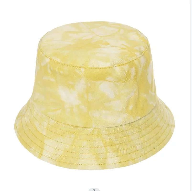 100% Cotton Tie-Dye Fisherman&prime; S Hat/Digital Print Wide Brimmed Fisherman&prime;s Hat Sunbonnet Bucket Hat