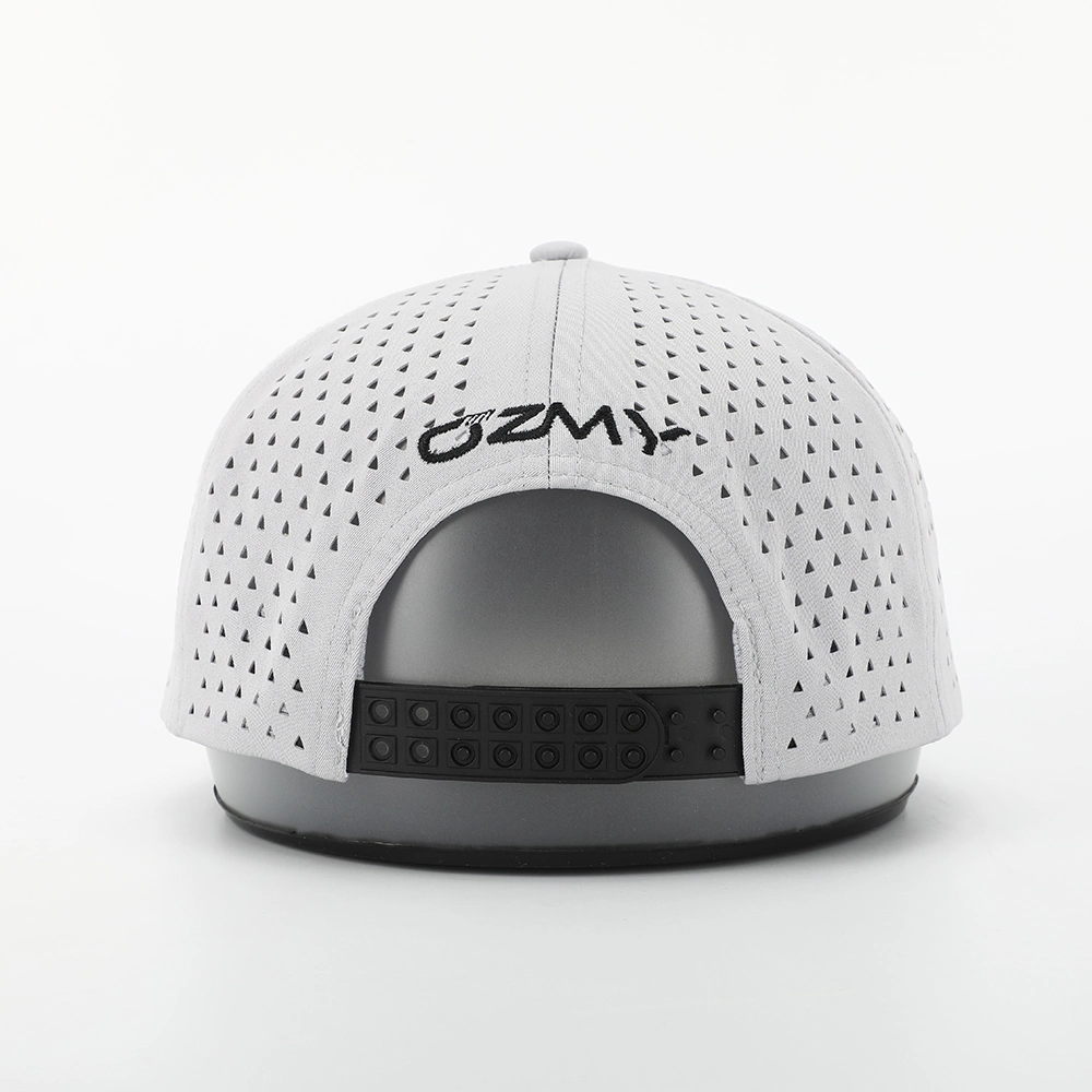 5 Panel 100% Polyester Laser Cut Hole Waterproof Golf Baseball Gorras Sports Cap Rope Hat