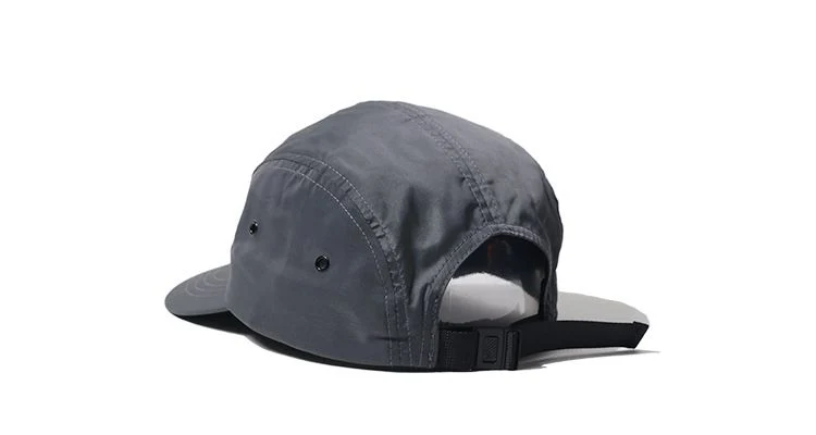 Working Sports Cap Black Plain Men 5 Panel Hat Blank 5 Panel Hats Blank Waterproof Nylon 5 Panel Hats