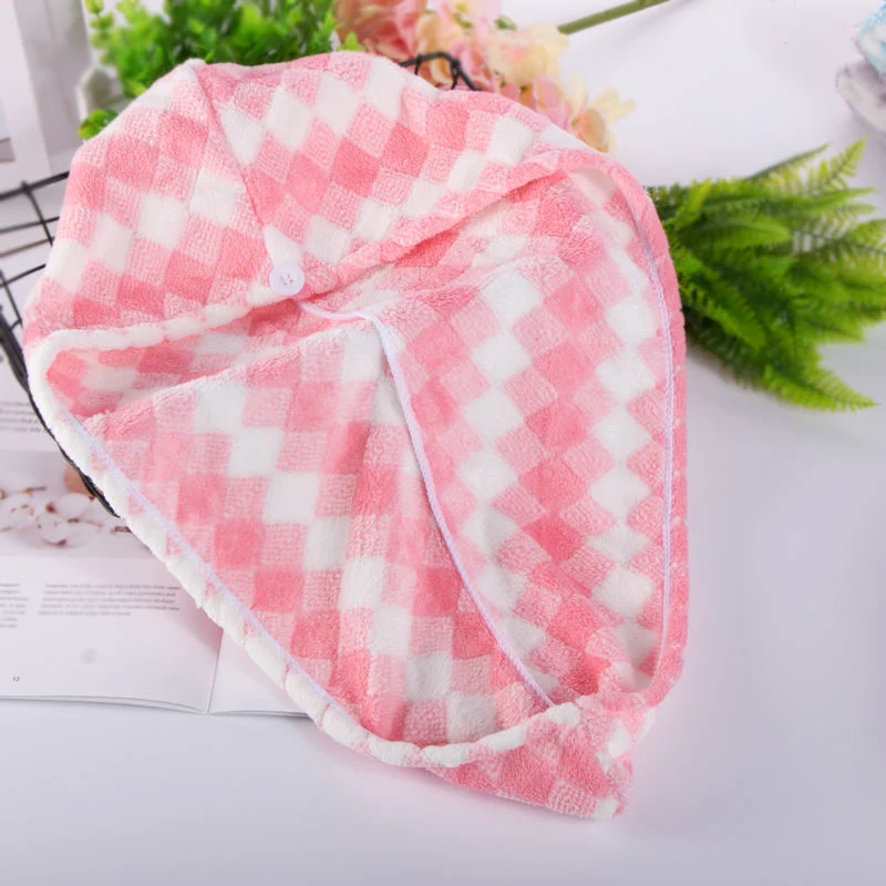 New Arrival Plush Hair Drying Cap Turban Towel Hairband