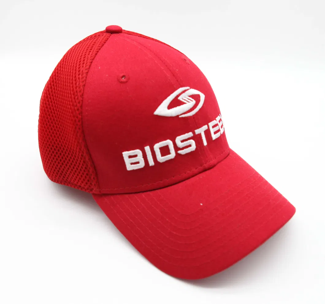 Elastic Sweatband Cotton 3D Embroidery Sports Baseball Cap