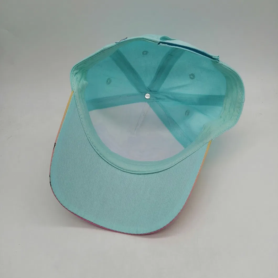 Kids Baseball Cap with Custom Printing Polyester Cotton 5 Panel Sports Cap Fashion Hat Customized Promotion Hats Children Caps