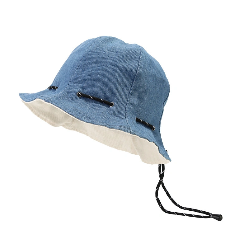 Foldable Crossbody Bag Sunshade Fisherman Hat with Solid Color