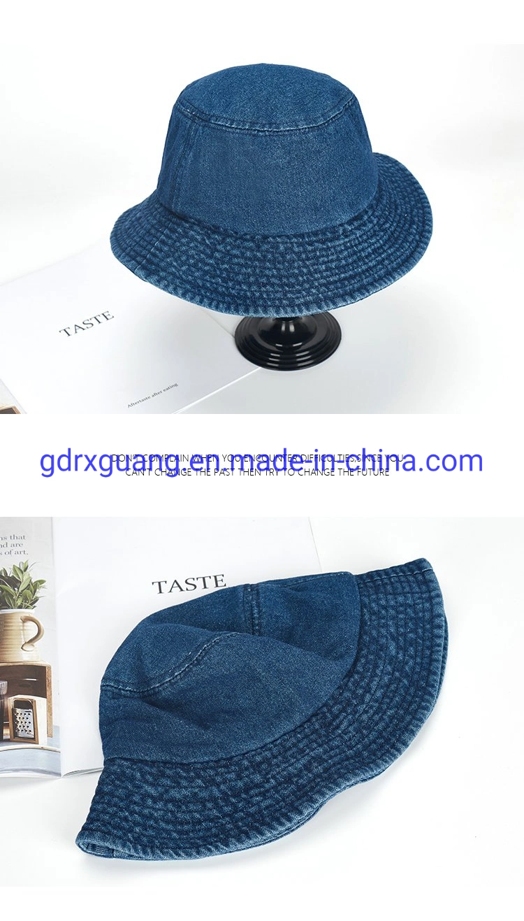 Blank Jean Denim Sun Hat Custom Fishing Bucket Hats