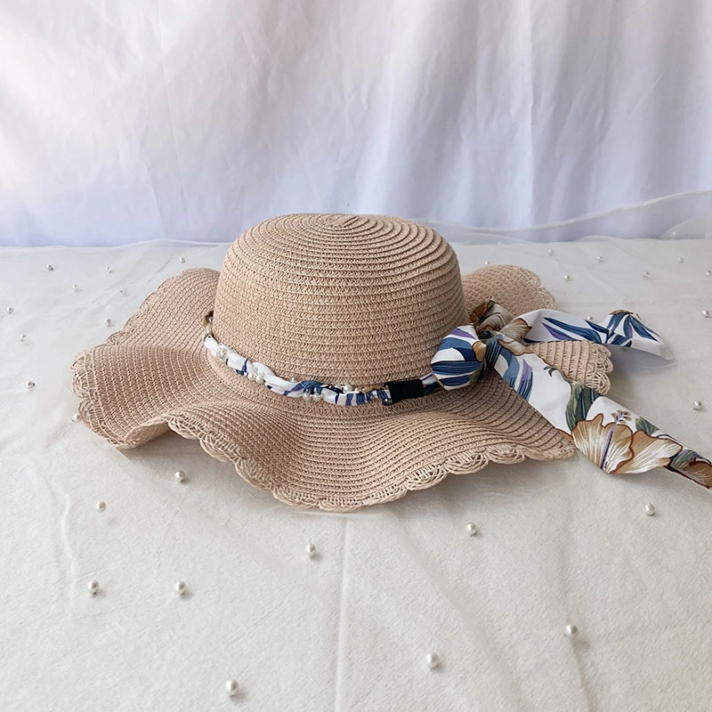 Wholesale 2024 Summercheap Handmade Sun Visor Straw Women Beach Hat