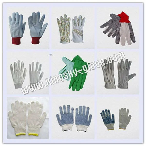 Red Color Cow Split Leather Safety Work Gloves for Welding Industry (6504. RD)