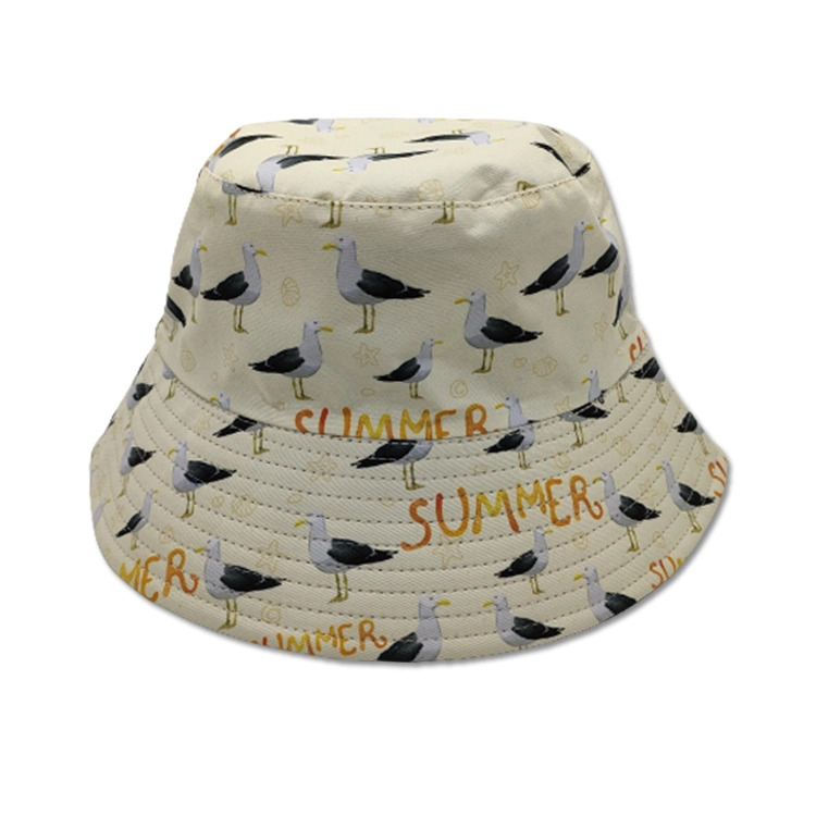 Summer Fashion Designer Reversible Custom Printed Pattern Bucket Hat