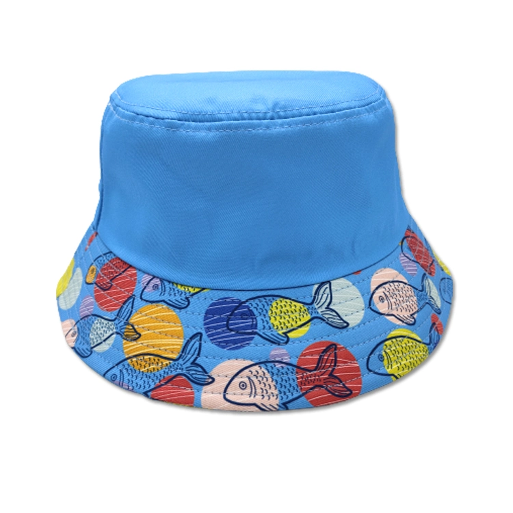 Summer Fashion Designer Reversible Custom Printed Pattern Bucket Hat