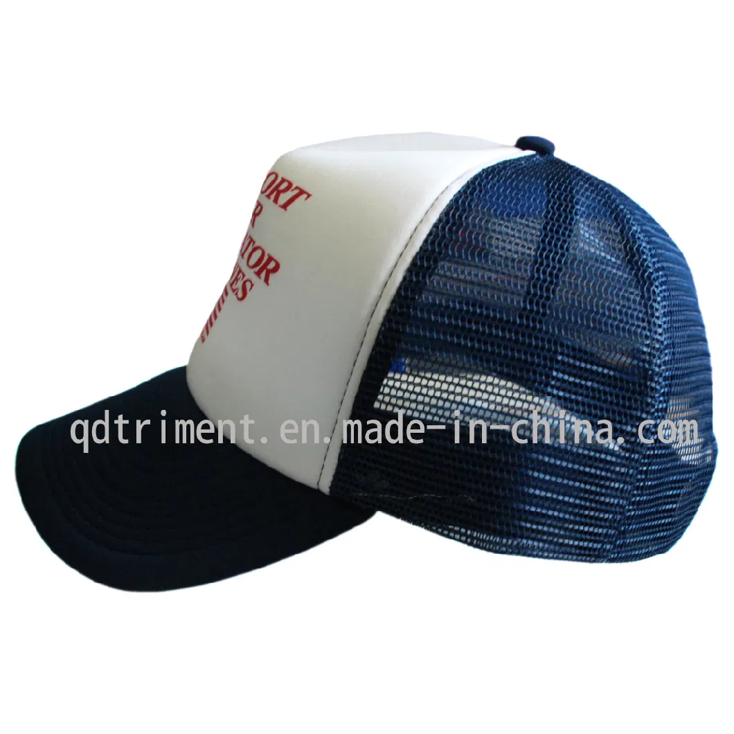 Popular Sponge Polyester Mesh Trucker Hat (T-Red Cap)