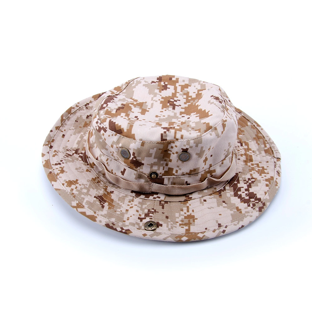 Outdoor Summer Wide Brim Boonie Hat Military Camo Sun Cap