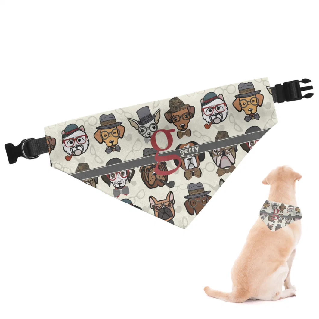 Custom Dog Bandanas Wholesale Pet Bandana Personalized Plaid Sublimation Dog Bandanas for Men Women