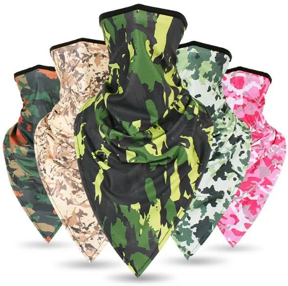 Wholesale Camouflage Bandana with Ear Hook Fashion Adult Proof Wind Seamless Face Scarf