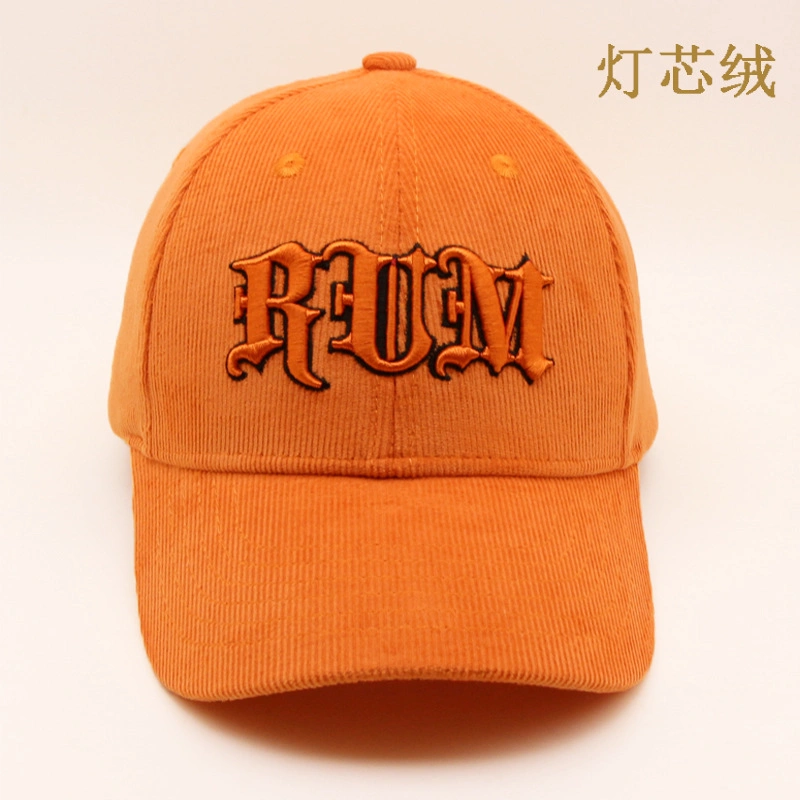 Wholesale Custom Logo Embroidery Corduroy Hat Fashion Baseball Sport Snapback Cap Hat