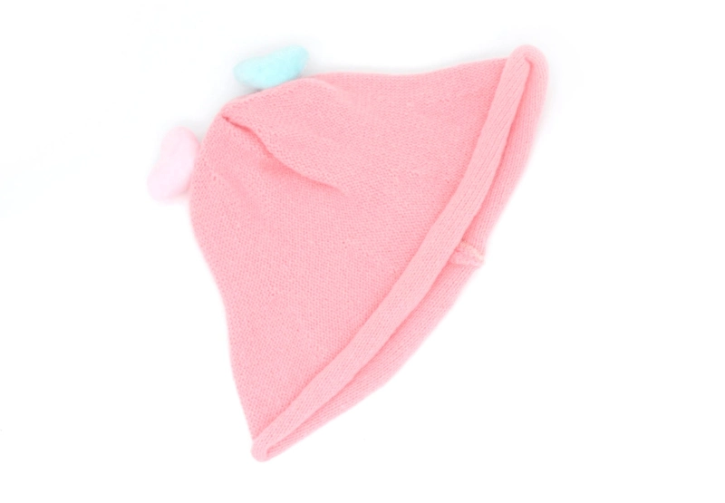 Chunky Colorful Winter Knitted Warm Soft Kids Cute Wool Cashmere Bucket Cap Hats for Children