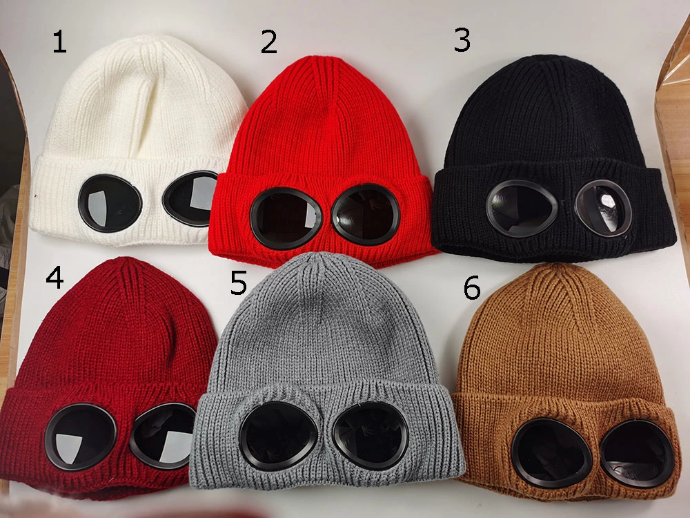 2023 Unisex Winter Cycling Thicken Knit Warm Beanie Earflaps Hat with Glasses