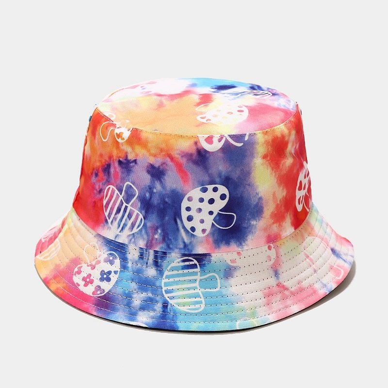 Wholesale Colorful Custom Tie Dye Printing Multicolored Bucket Hats