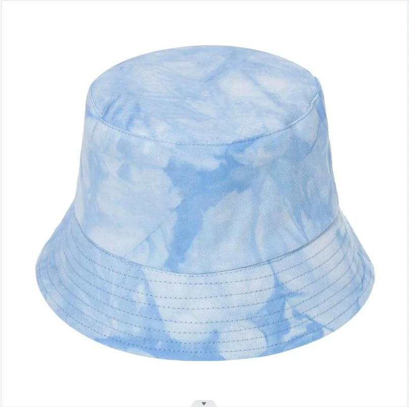 100% Cotton Tie-Dye Fisherman&prime; S Hat/Digital Print Wide Brimmed Fisherman&prime;s Hat Sunbonnet Bucket Hat