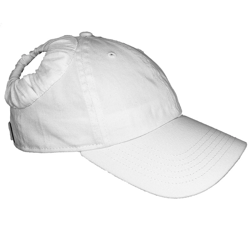 Curved Visor Female Cotton New Sun Hat for Summer Plain Casual Sports Cap Ponytail Baseball Cap