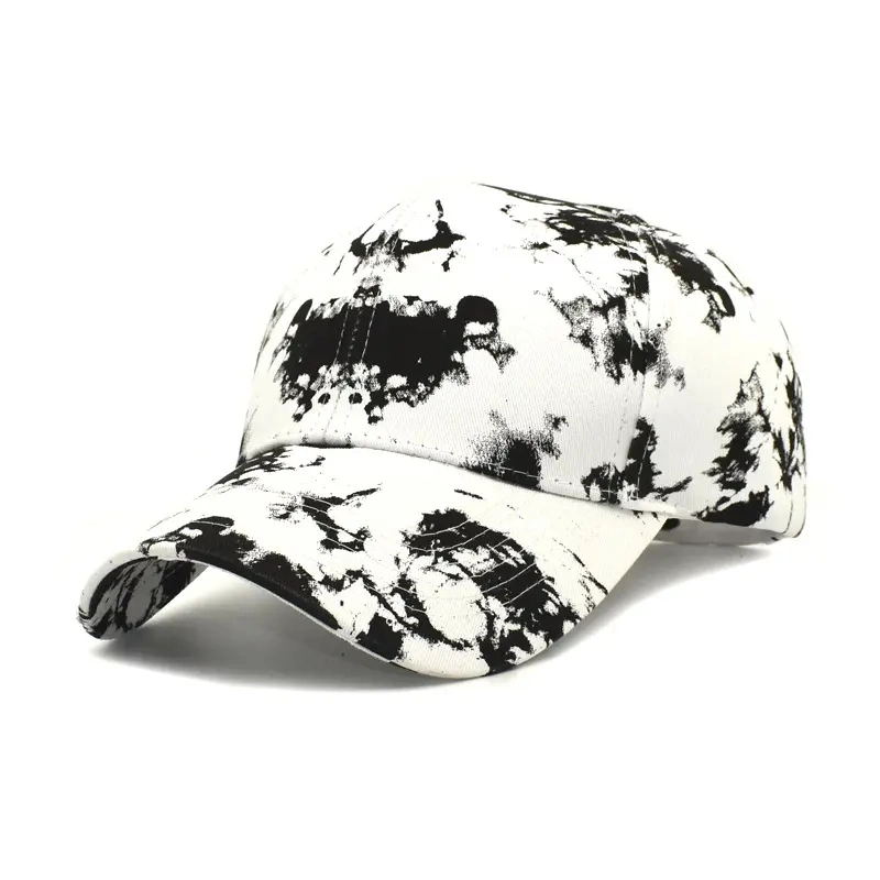 2024 Tie Dye Sun Visor Cotton Baseball Hat Outdoor Fishing Hiking Sport