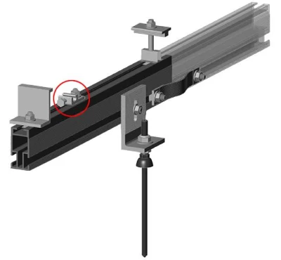 PV System Mounting Structure Wire Connector Solar Grounding Lug Supplier