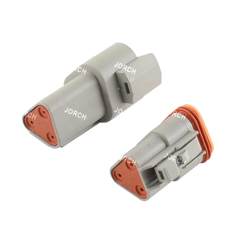 3pin Dt Series High Quality Connectors Automotive Connector Waterproof Deutsch Auto Connectors Te Connectivity Dt06-3s Dt04-3p