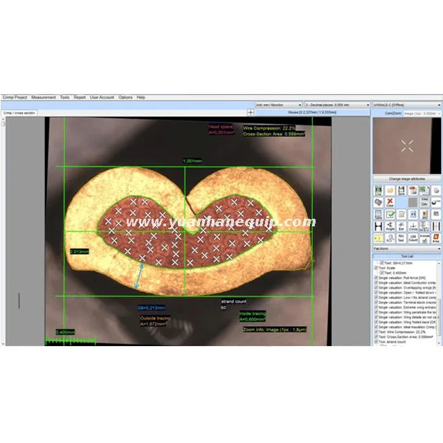 Auto Wire Terminal Cross Section Analyzer