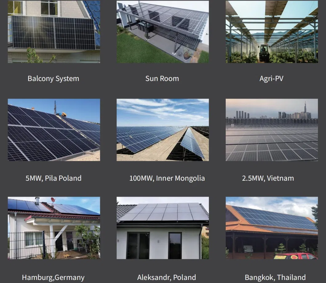 Grade a 210mm 640W 650W 660W 670W Bifacial PV Modules