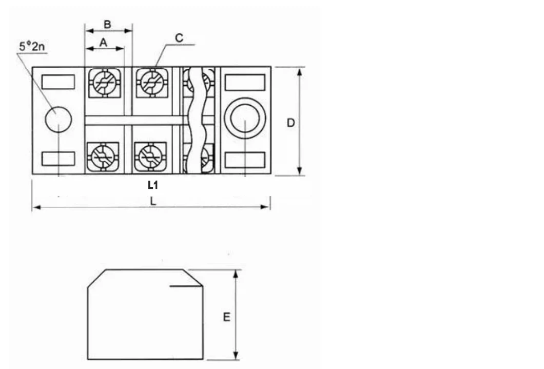 Tb, Tc Series Fixed Terminal Blocks Automotive Wire Connetcors Connector Terminals