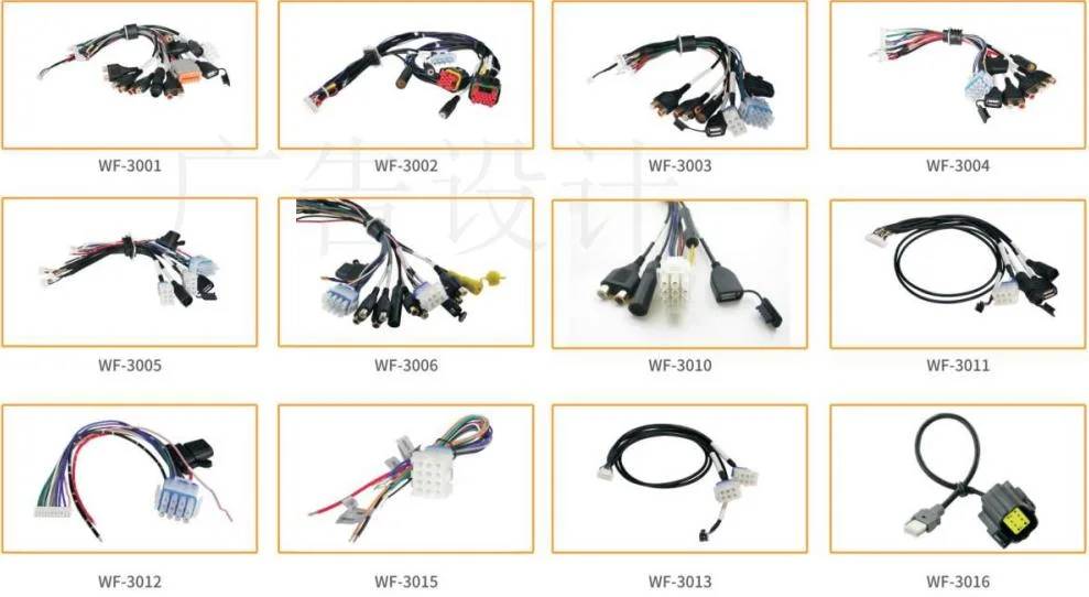 Aftermarket DSP Amplifier Wiring Harness Car Audio Amplifier Cable for BMW 5 Series Power Amplifier Harness