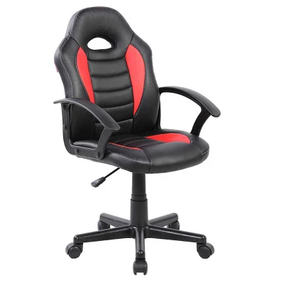 Racing Chair Study Chair for Kids Children Office Race Gaming Chair Height Adjustable PP Armrest