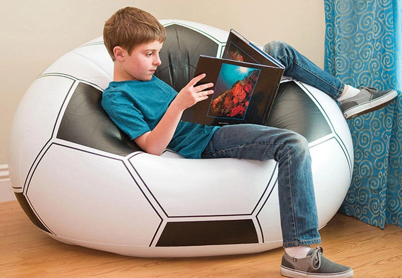 Sofa Bean Bag Chair for Adults and Teens Perfect Printed Bean Bag Lazy Sofa Outdoor Inflatable Soccer Ball Chair