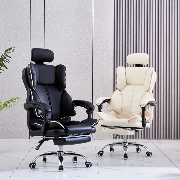 China Wholesale Custom Factory Price Leather Sponge Cushion Backrest Office Chair Game Lounge Chair