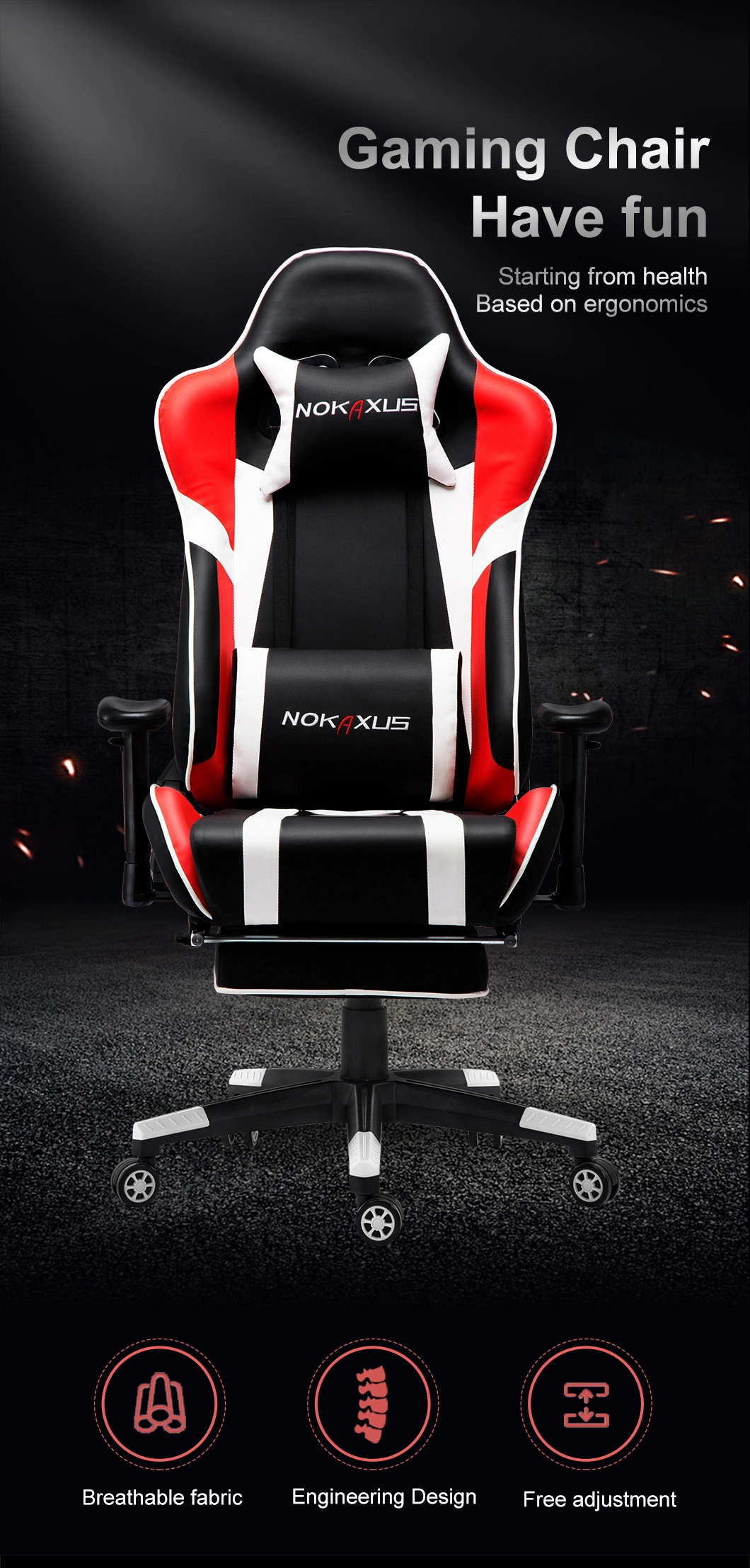 Wholesale Ergonomic Racing Office Gaming Chair New Gaming Chair