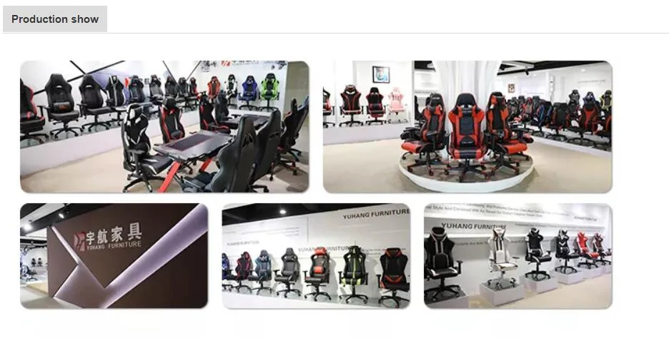 Black&Red Gaming Chair with Fixed Arm