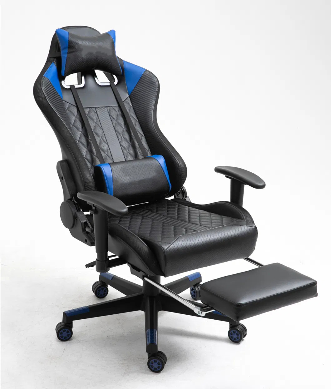 Gaming Chair LED Lights RGB Blue Teeth Music Speaker Office Chair Gaming Chair with Footrest